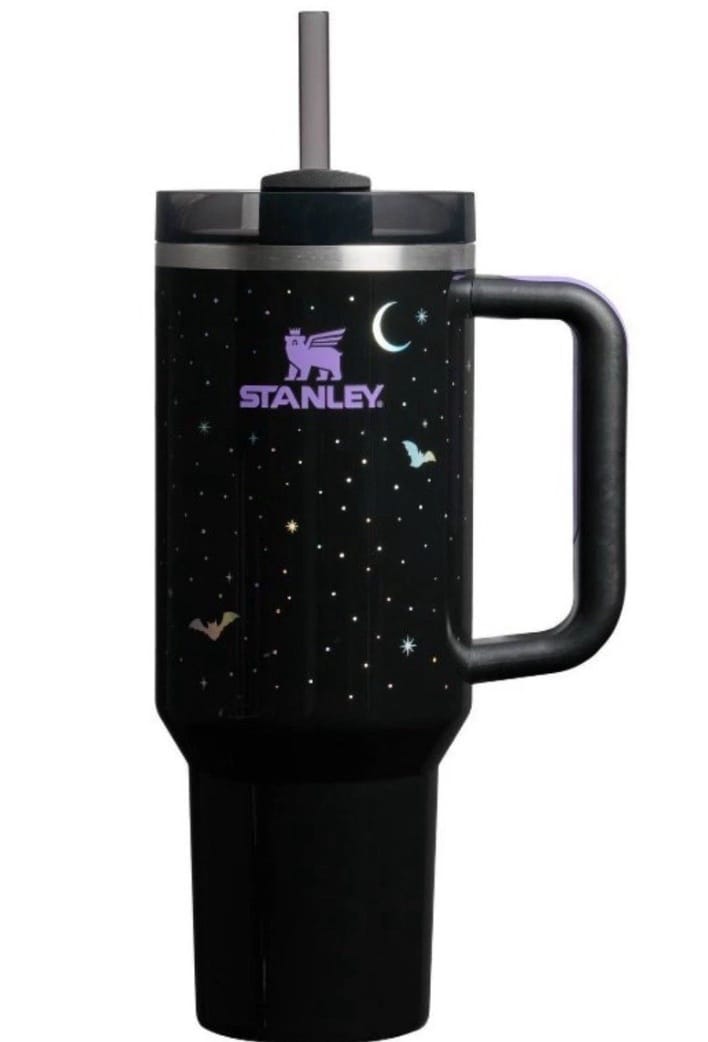 Stanley Quencher H2.0 FlowState Tumbler 40 oz / 1.18 L – Black Celestial Night Design