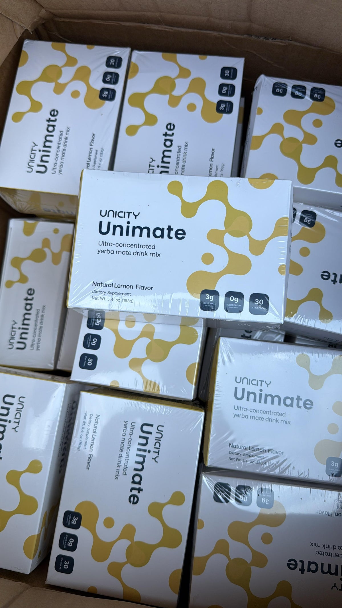 Unicity Unimate Lemon Drink Mix 30 Single-Serve Packs