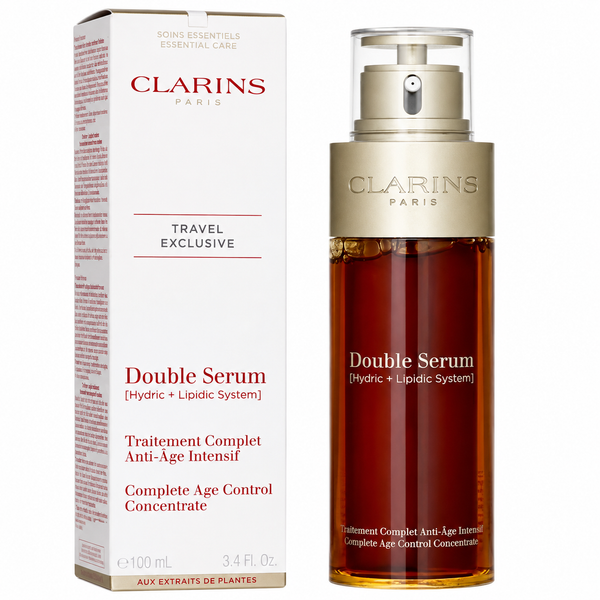 Clarins Double Serum Complete Age Control Concentrate – Travel Exclusive 3.4 oz / 100 ml