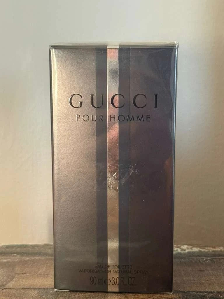 Gucci Pour Homme Eau de Toilette for Men – 3.0 FL OZ / 90 ml Natural Spray