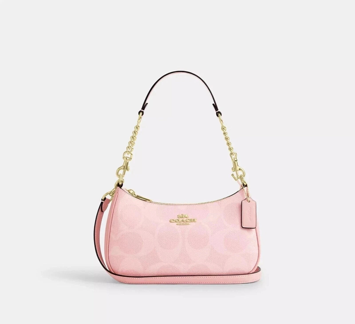 COACH Teri Shoulder Bag CAL51 Pink Signature Canvas