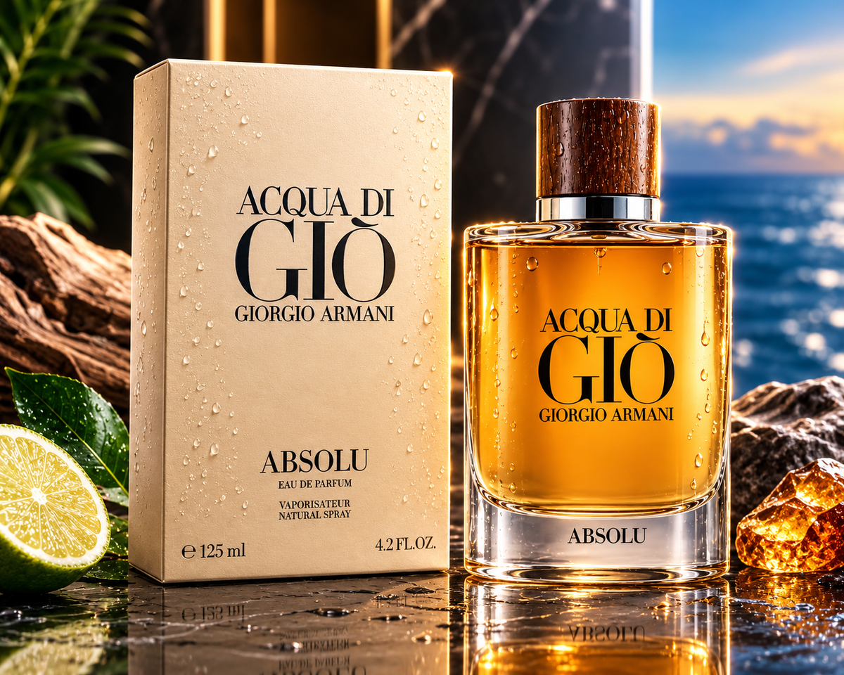 Acqua di Giò Absolu Eau de Parfum for Men – 4.2 oz / 125 ml