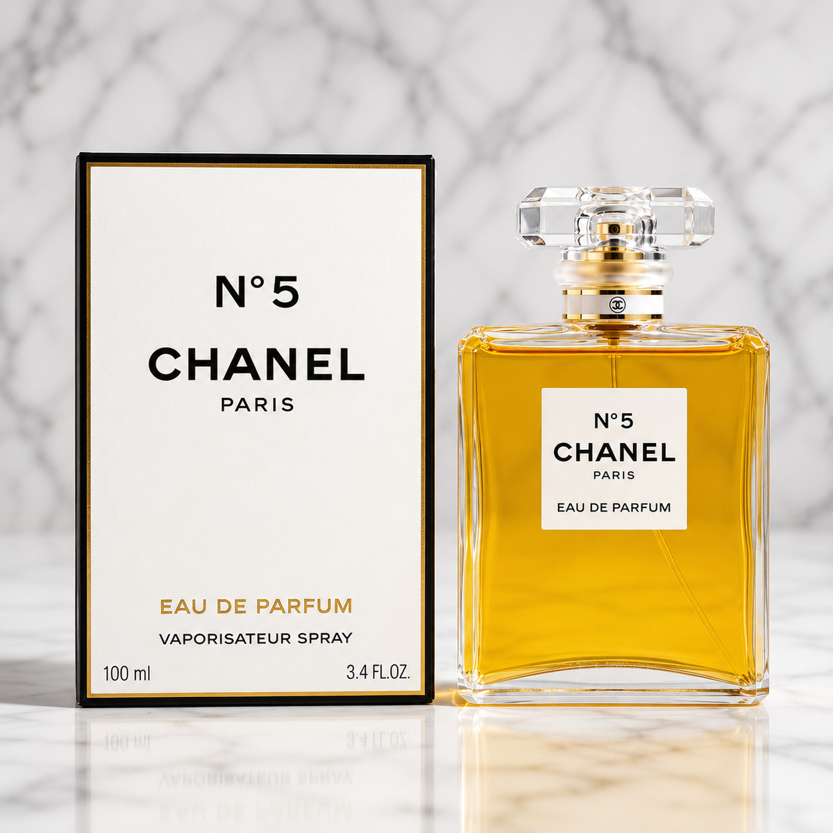 CHANEL N°5 Eau de Parfum for Women – 3.4 oz / 100 ml Spray