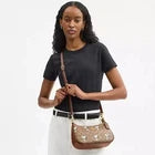 COACH x PEANUTS Teri Shoulder Bag CBJ88 Snoopy Tan Brown