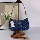 Coach Teri Shoulder Bag in Signature Denim Denim/Natural CAF82 – New