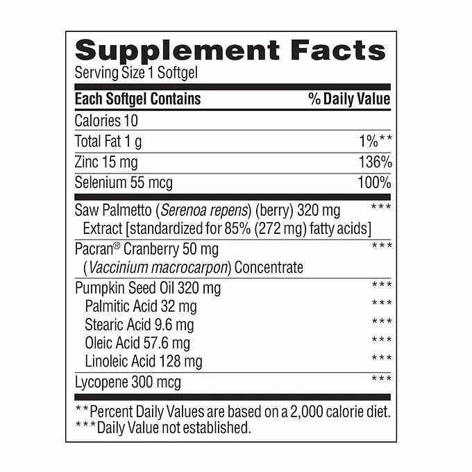 trunature Prostate Plus Health Complex 250 Softgels